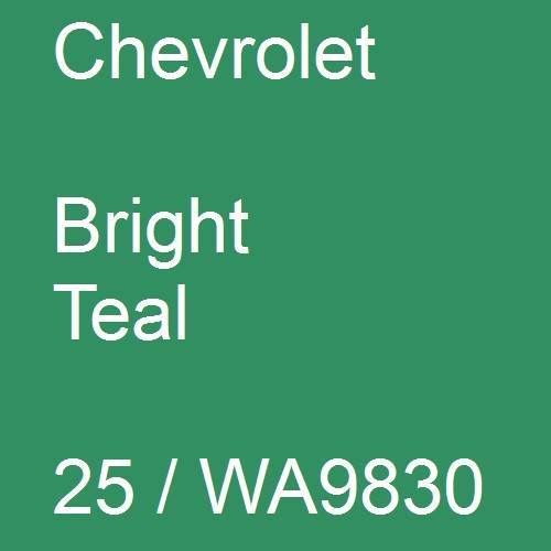 Chevrolet, Bright Teal, 25 / WA9830.